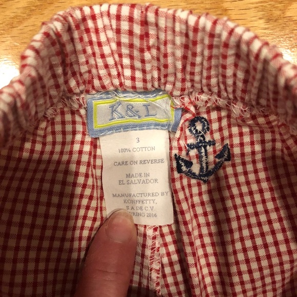 Anchor gingham shorts - Picture 4 of 5